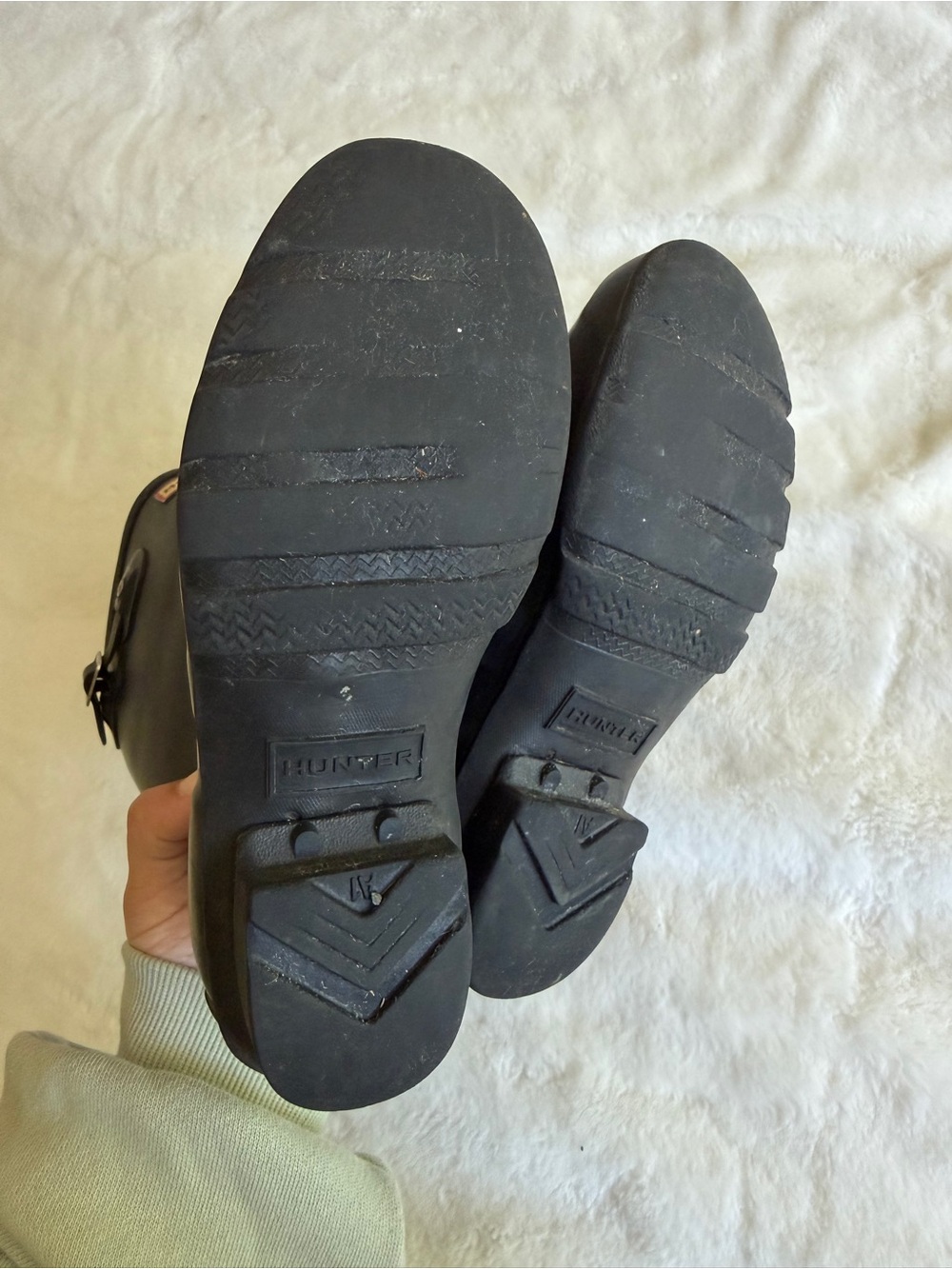 Hunter Boots Black Tall Girl’s Size 3 - Picture 12 of 14
